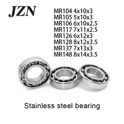 2Pcs/10Pcs Stainless steel bearing Open bearing SMR104 SMR105 SMR106 SMR117 SMR126 SMR128 SMR137 SMR148 K open