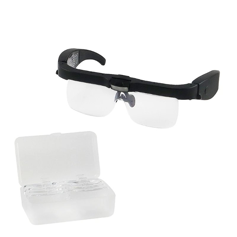 Handsfree Magnifier 150D 200D 300D 2.5X4.0X Headband Magnify Glass with 5 Lens