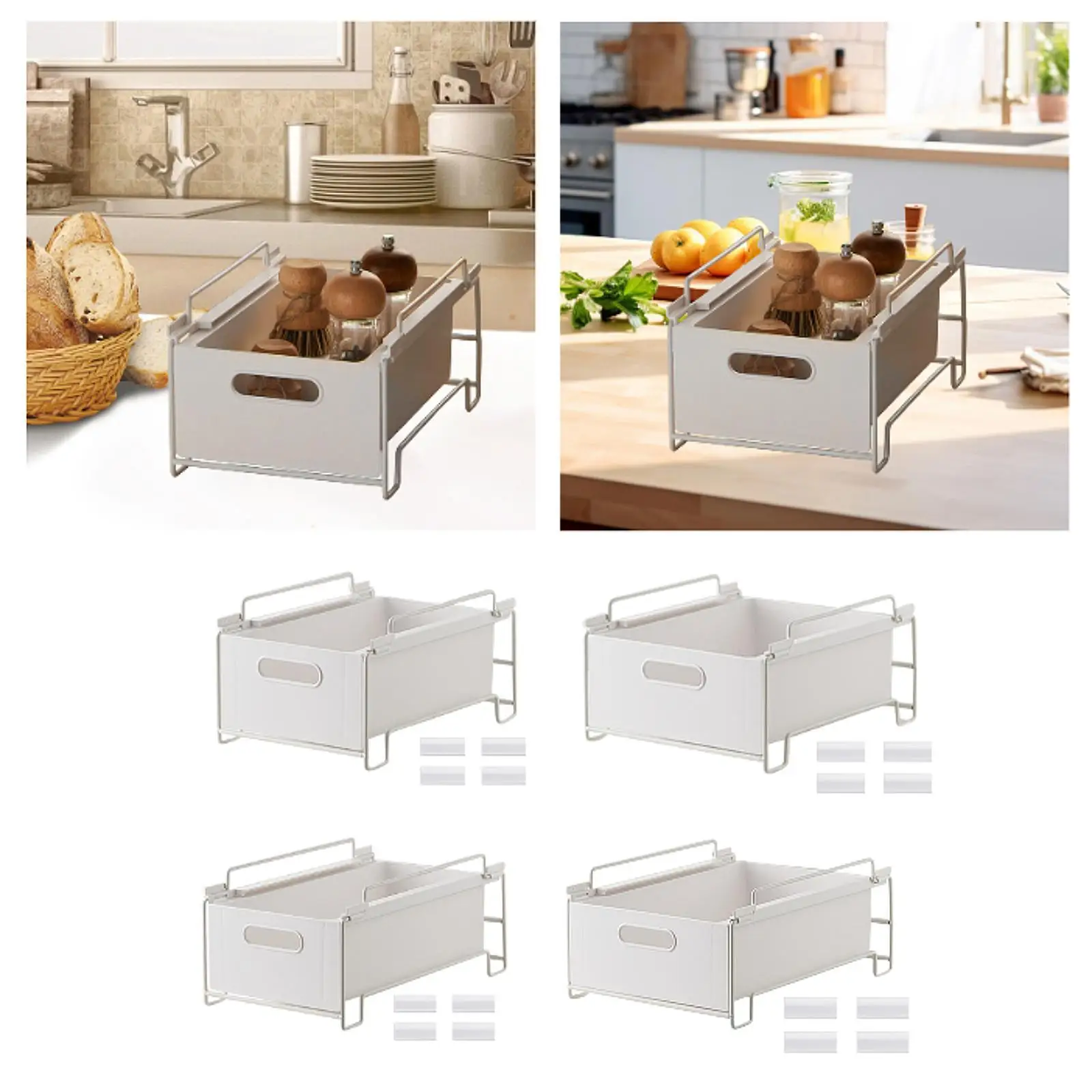 below Sink Organizer Sliding Drawer Countertop Organization Practical