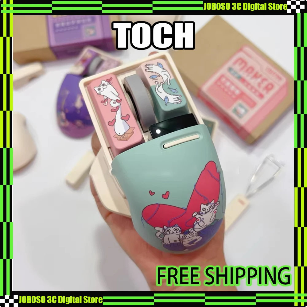 

Lofree Touch Xiaoqiao Mouse PBT Keys Hot Swap 2.4G Wireless 3 Mode OLED Display Screen Esports Gaming Mouse Ergonomic Office