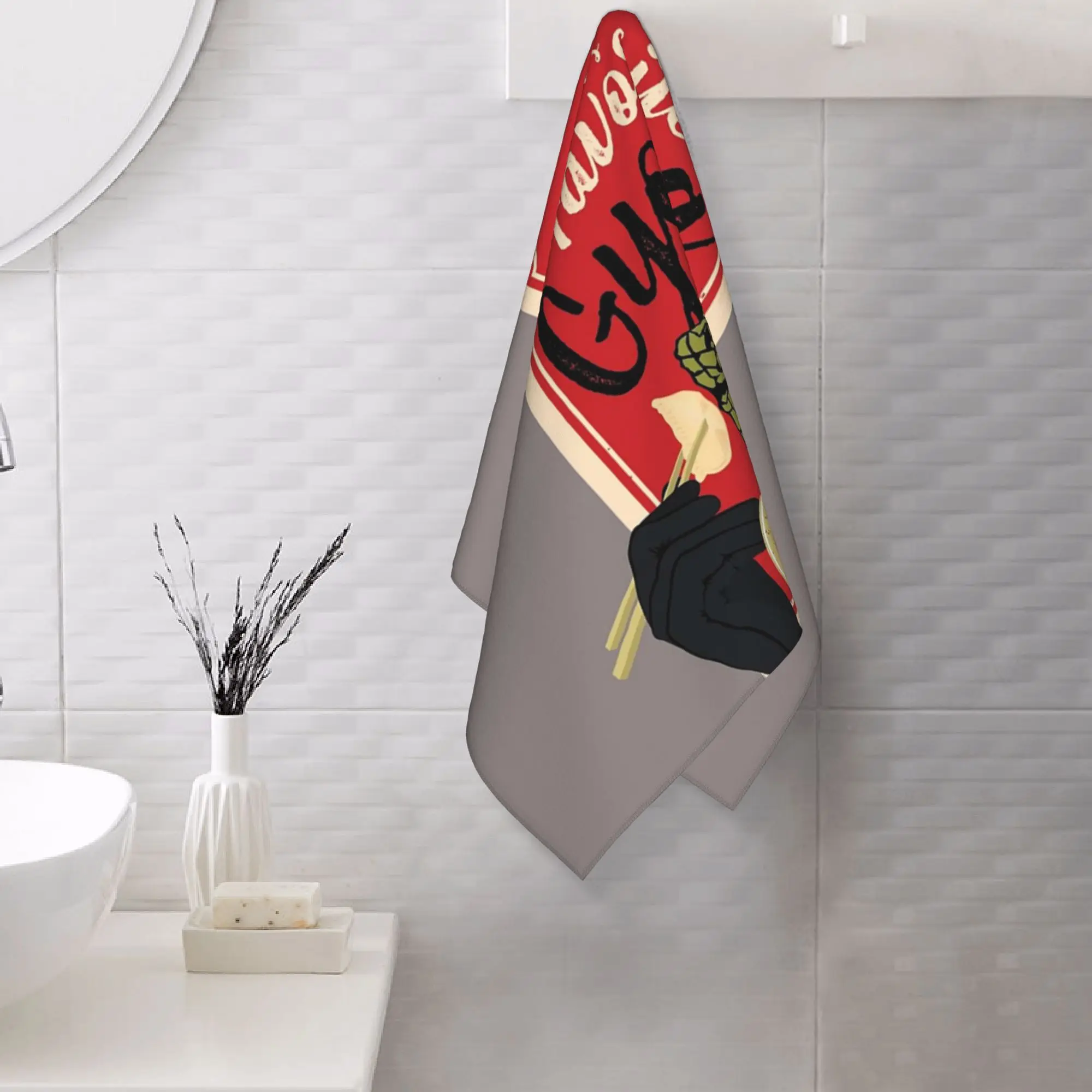 Custom Dorohedoro Anime Kaiman Eating Gyoza Soft Face Towel Quick Dry Pool Bath Cotton Towels Absorbent Quick