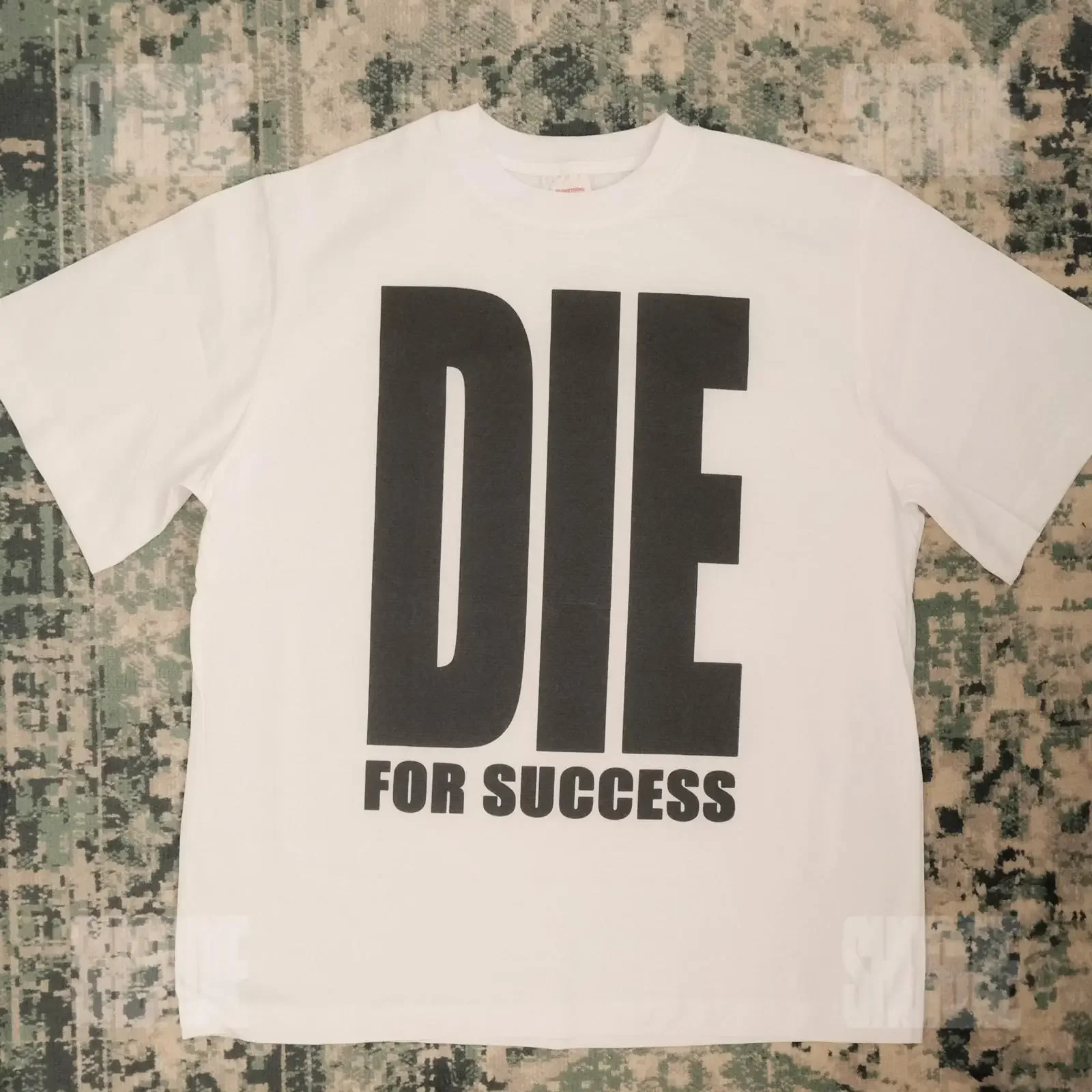 Die For Success Cotton T Shirt Y2K  vintage Washed Top For Everyday Wear Comfortable Stretched Soft fashion Unisex Versatile