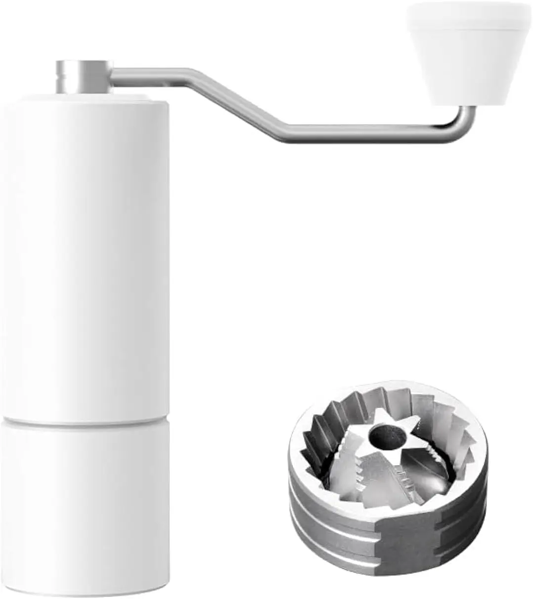 

Manual Coffee Grinder with Stainless Steel Burr, Adjustable Settings, 25g Capacity for French Press