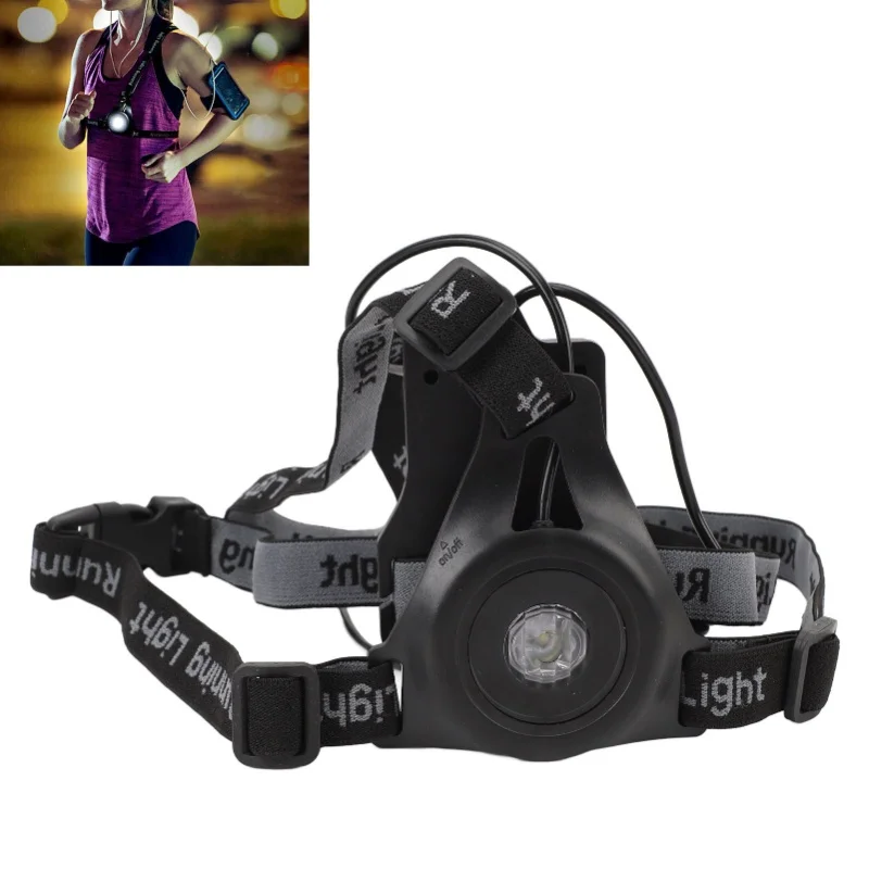 屋外ナイトランニングライトチェストライトバック警告灯-550mah-usb-充電式キャンプハイキングランニングジョギングアウトドア用