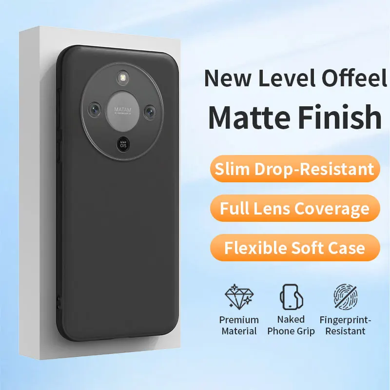 Luxuriöse Ultradünne Weiche Silikon-Handyhülle für HONOR 500 300 200 X9D Magic 8 Lite 7 6 Pro Transparente Matte Gummi Stoßfeste Abdeckung