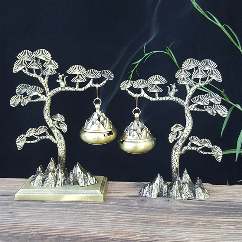 ברוכים הבאים אורן בסגנון סיני ארומתרפי קטורת טכס תה הארווד תלייה תנור בית בעיצוב מבער יצירתי פנימי