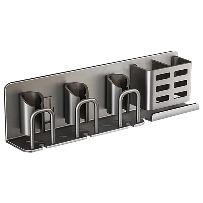 

ABVA-Toothbrush Holder Multi-Function Toothbrush Cup Holder Wall Mounted No Drill Bathroom Organizer Bathroom Storage