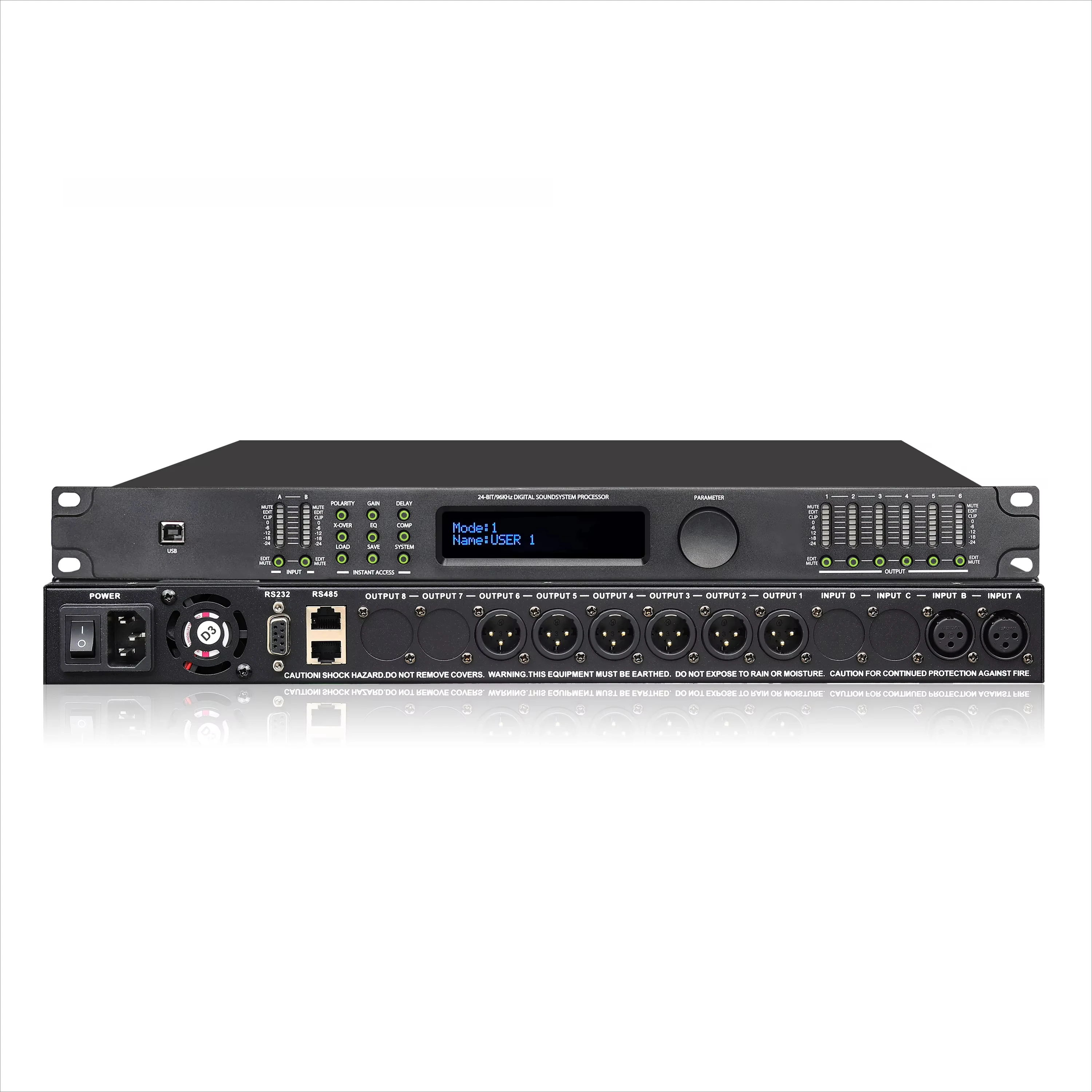 

Контроллер 2 входа 6, процессор, профессиональная задержка, звуковая система для диджеев, цифровое управление динамиками, кроссовер DSP, аудиопроцессор