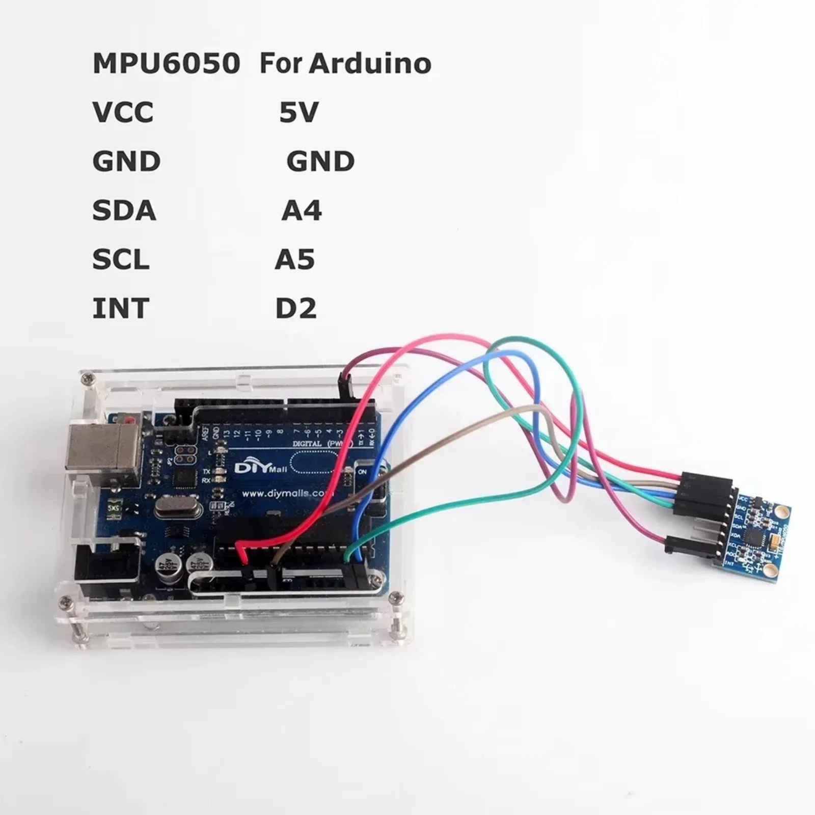 Picture 7: 1/2/5/10 PCS GY521 IIC I2C module MPU-6050 Module 3-Axis Accelerometer Gyro Sensor for Arduino with I2C Interface