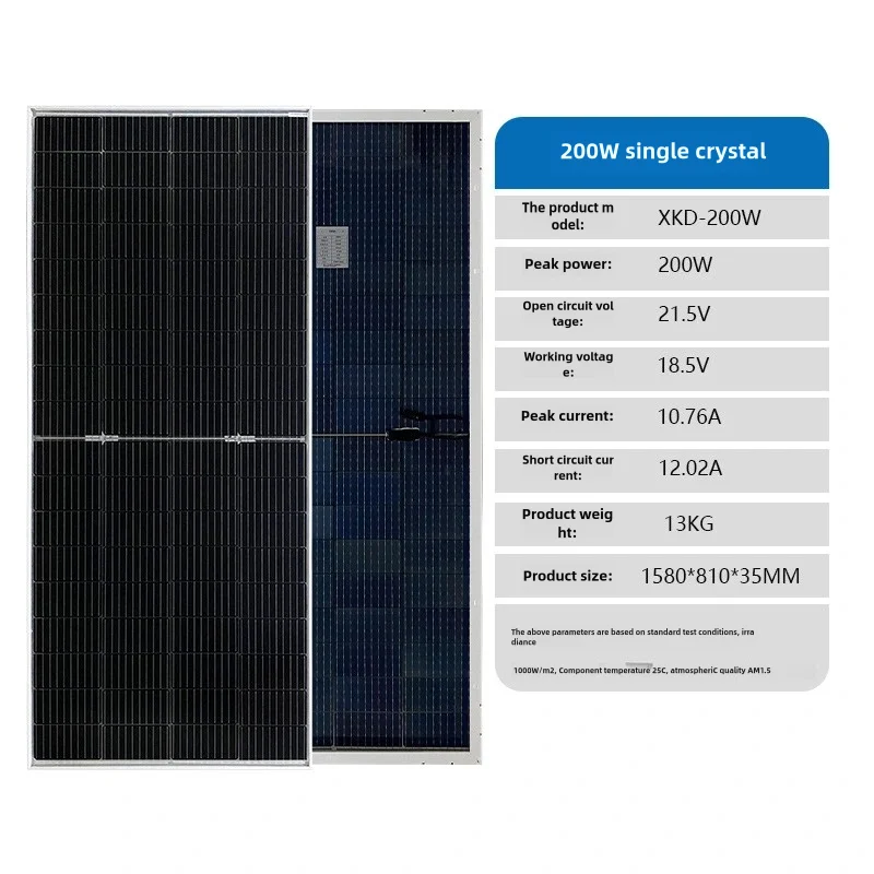 200-550W nuovo pannello solare in silicio monocristallino modulo pannello di generazione di energia fotovoltaica energia solare monocristallina