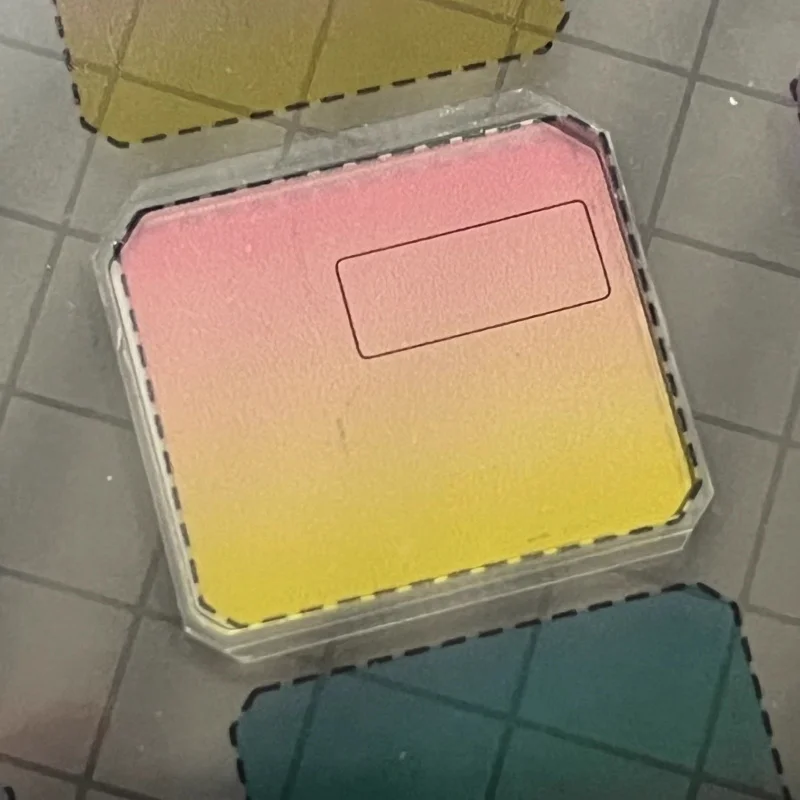 لساعة كاسيو F91W DW5600 AE1200 W-218H شاشة مربعة صغيرة معدلة ملصقات متدرجة قوس قزح غروب الشمس أحمر أزرق تغيير اللون