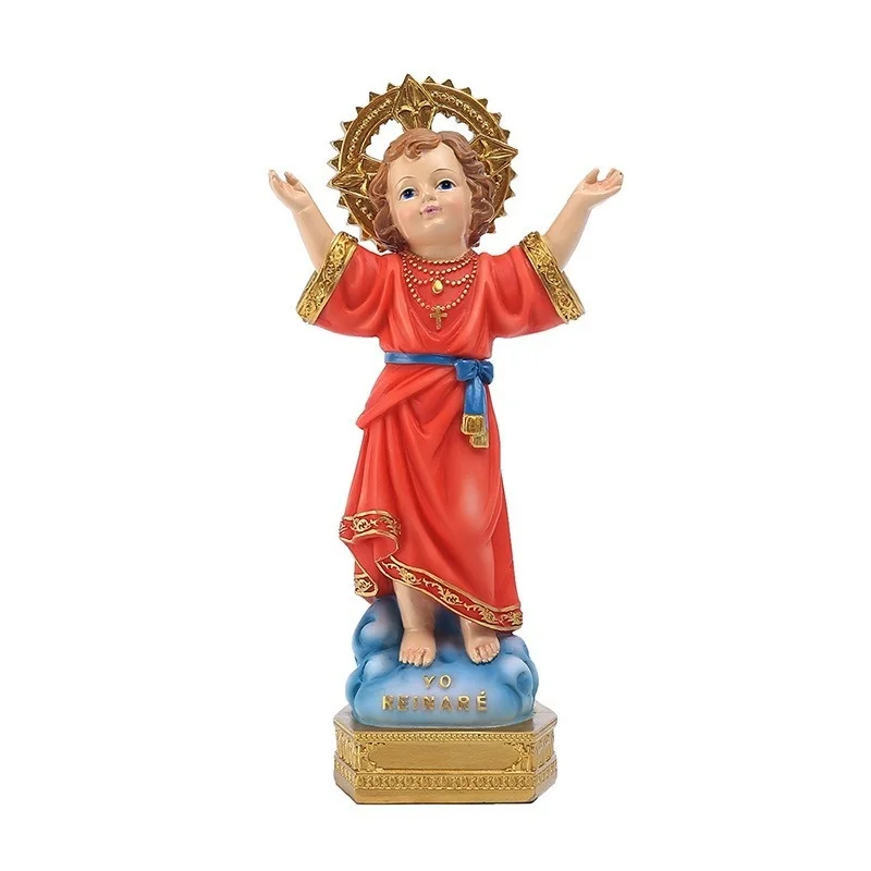 

20cm The Divine Child Figure on Base Renaissance Collection Resin Religious Gift Home Decoration