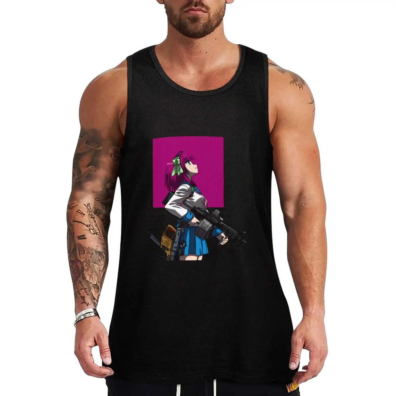 AB Pop Art Tank Top gym men Men's summer vest t shirt gym T-shirts men