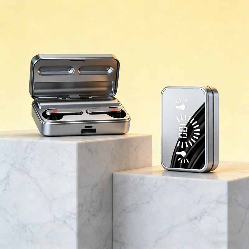 Auriculares TWS compatibles con Bluetooth, auriculares deportivos estéreo, auriculares inalámbricos para teléfonos inteligentes