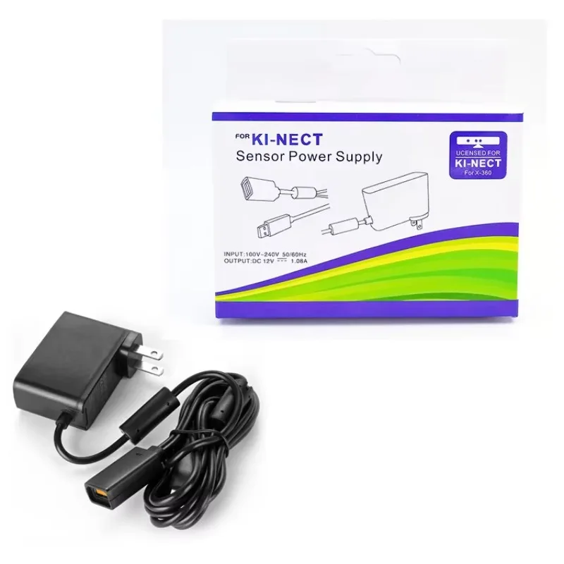 Netzteil mit USB-Kabel zum Aufladen für Xbox 360-Ladegerät, EU/US-Stecker, USB-AC-Adapter für KI-Nect-Sensor-Netzteil