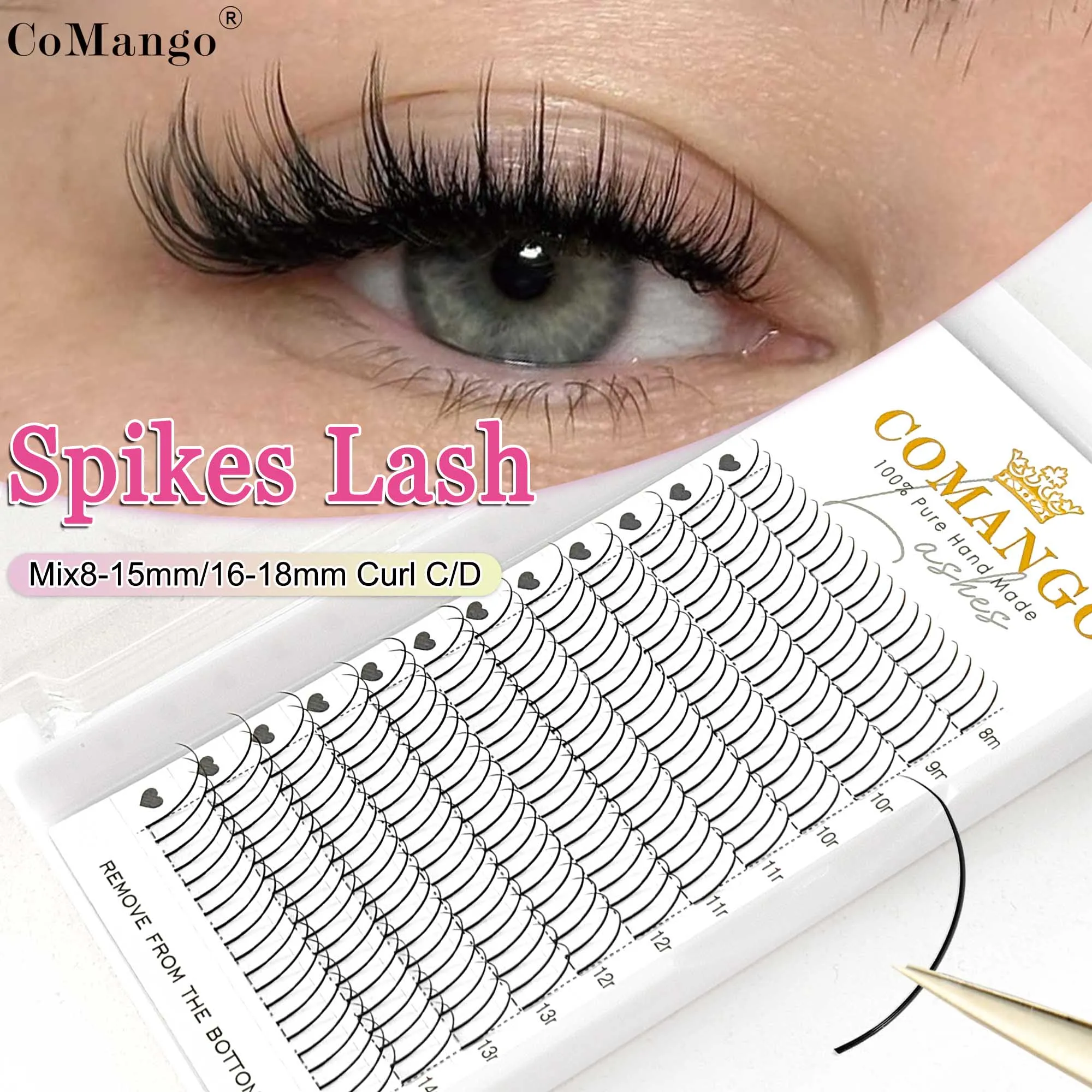 wispy Spikes A Shape DIY Wimpernverlängerung individuelle Fee Wimpern vorgefertigte Fans flauschige Wimpern Lieferungen für Schönheit Make-up