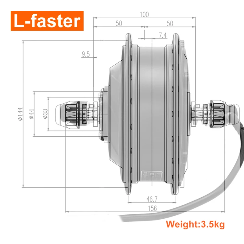 Ebike Front Drive, Brushless Gear, Ectric Bicycle Hub Motor, High Quality, 36V, 48V, 500W