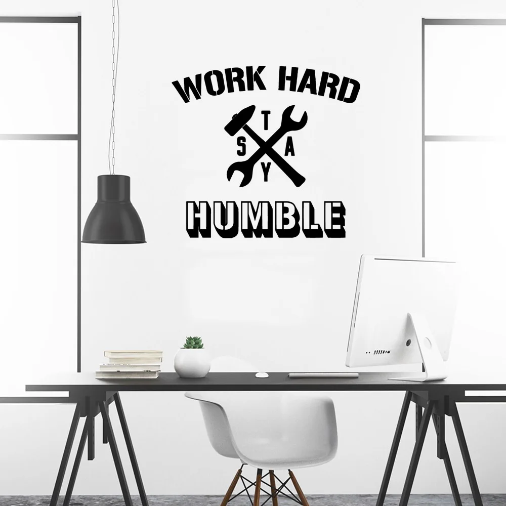 1PC Excellent Work Hard Vinyl Wall Sticker Home Decor Stikers For party decoration Decoration Accessories Murals