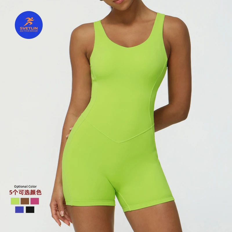 SVETLIN EU US Size Luxury Quality Playsuit Women European and American Style Autumn Beauty Back Yoga Jumpsuit