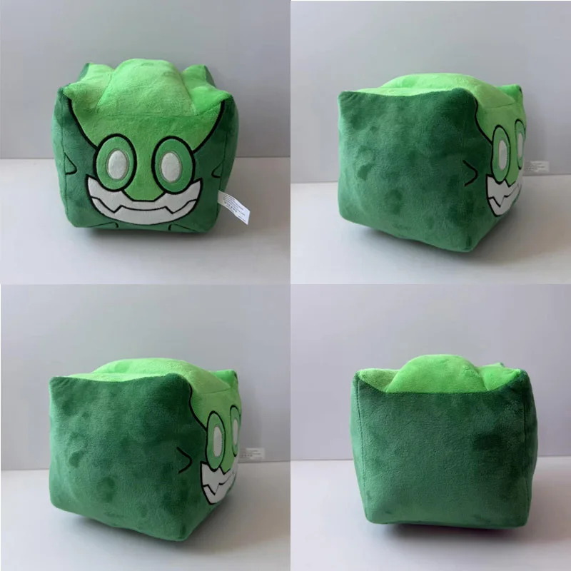 New Vortrox Plush Cute Green Square Monster Plushie Soft Bloxkined Stuffed Doll Cartoon Pillow Toy Collectible Toy Gift For Fans