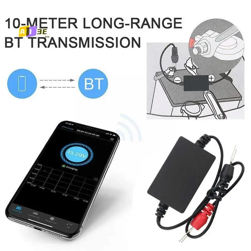 

A03E-BM2 Battery Monitor Tester Voltage Tester Bluetooth 4.0 Car Battery Analyzer Charging Cranking Test