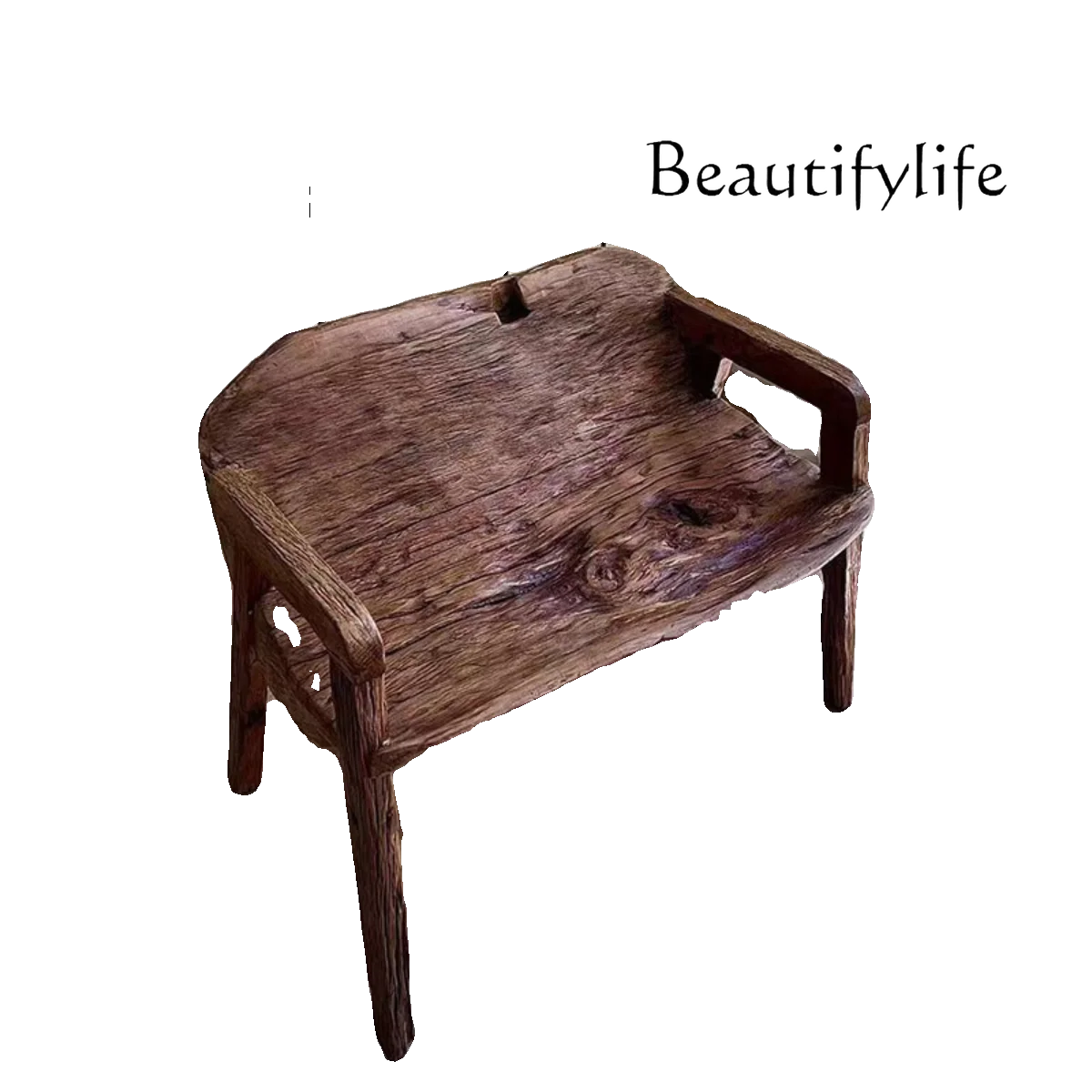 

Solid wood stool Outdoor balcony Leisure recliner Log courtyard stool Back chair Low stool