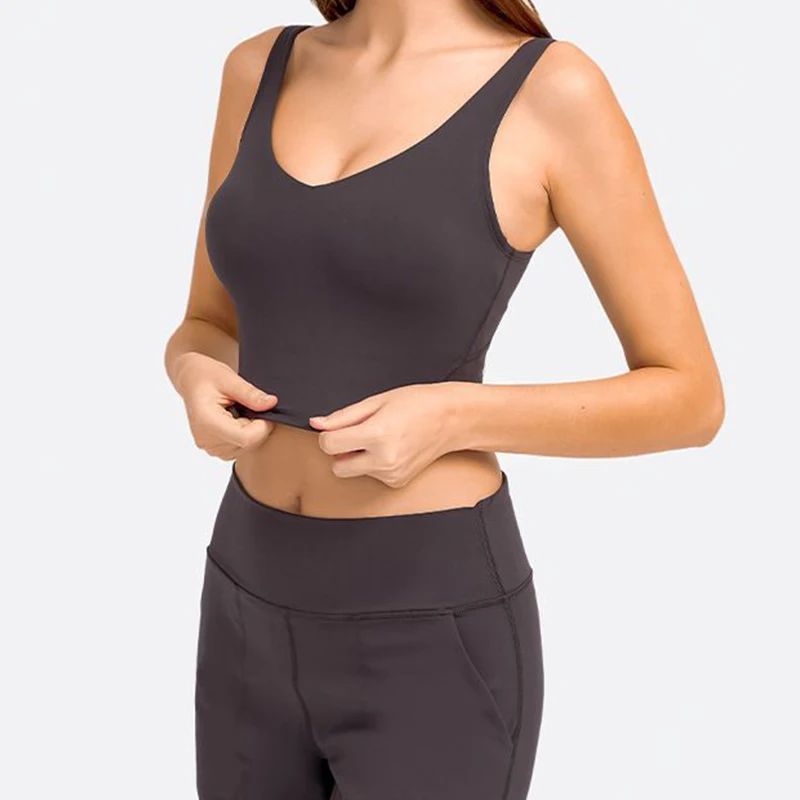 Sport-Yoga-BH, U-förmiger Rücken, hochwertiger Sport-, Fitness-Lauf-, atmungsaktiver, schnell trocknender Damen-BH – Detail 6