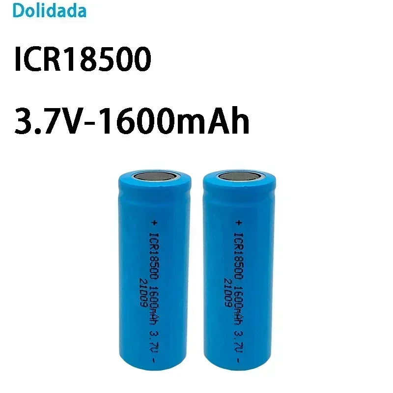 18500 battery 3.7V 1600mAh rechargeable lithium ion battery,3.7V For strong light flashlight anti-light special lithium battery