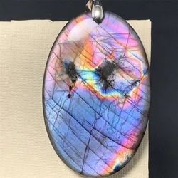 Uglyless Natural Unique Purple Light Colorful Labradorite Pendants Women Rainbow Labrador Beads Blue Light Labradorite Necklaces