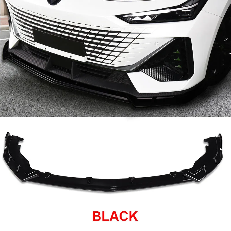 3pcs for Changan UNI-V 2021-2022 Univ Automobile Front Lip Outer Encirclement Anti Collision Bumper Modification Accessories