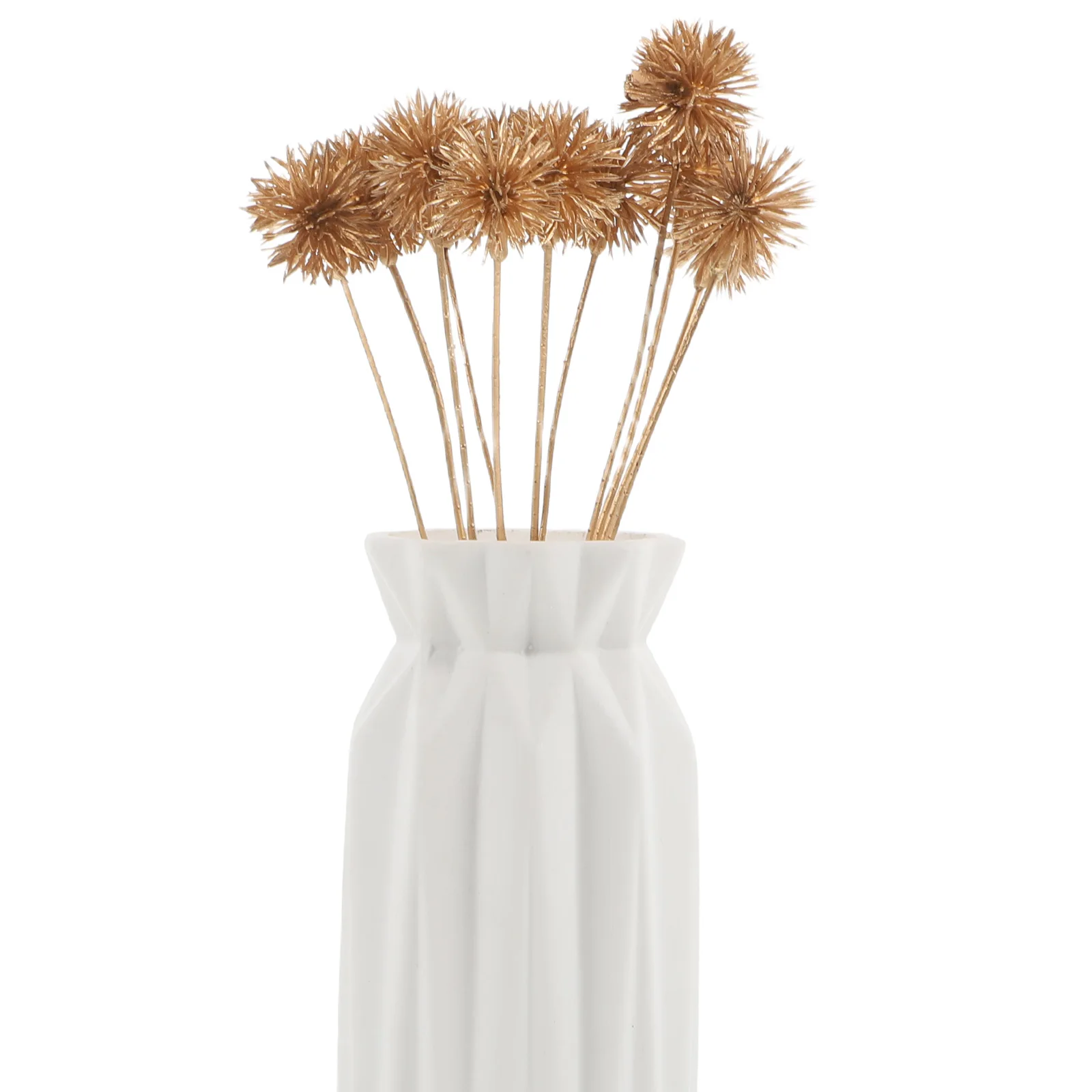 

12Pcs Christmas Artificial Plant Picks Gold Glitter Stems for Wreath Making DIY Flower Arrangement Holiday Decoration