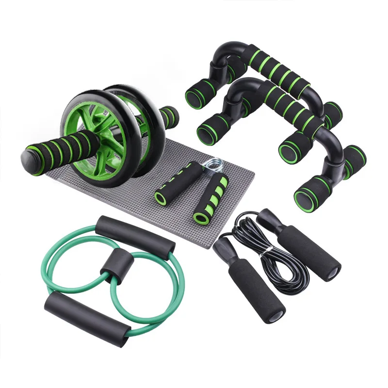 7pc Roda Abdominal Push-Up Combo Set Multi-Funcional Roda Abdominal Comprehensive Trainer Fitness Set Sete Peças