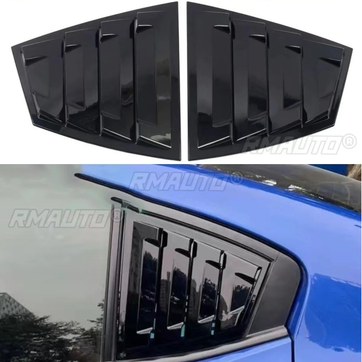 

Для Subaru WRX STi 2015-2021 внешние аксессуары автомобильное боковое заднее окно жалюзи крышка заднего четверти панель оконный комплект кузова