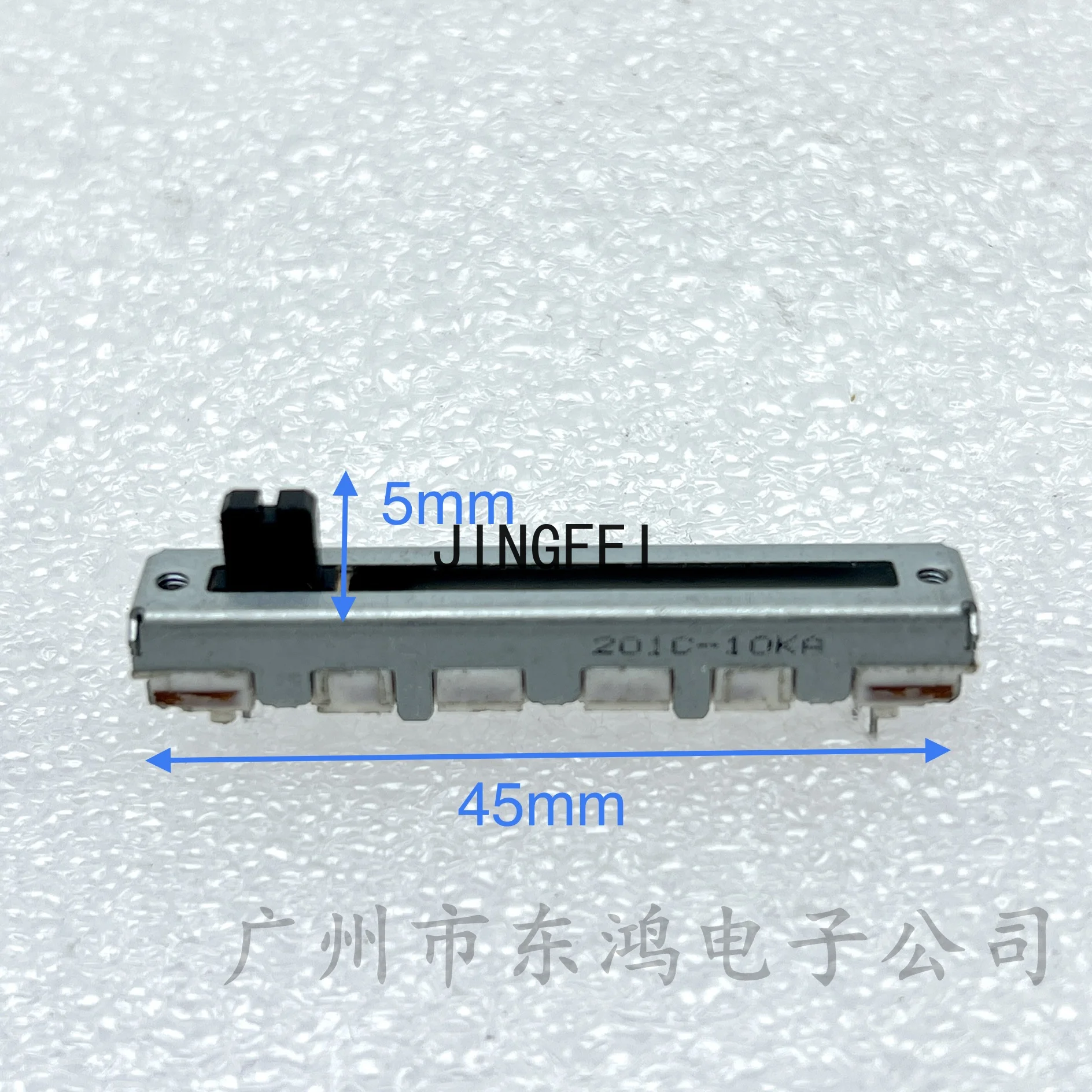 1 pcs ALPS 45mm straight slide potentiometer A10K shaft length 5MM