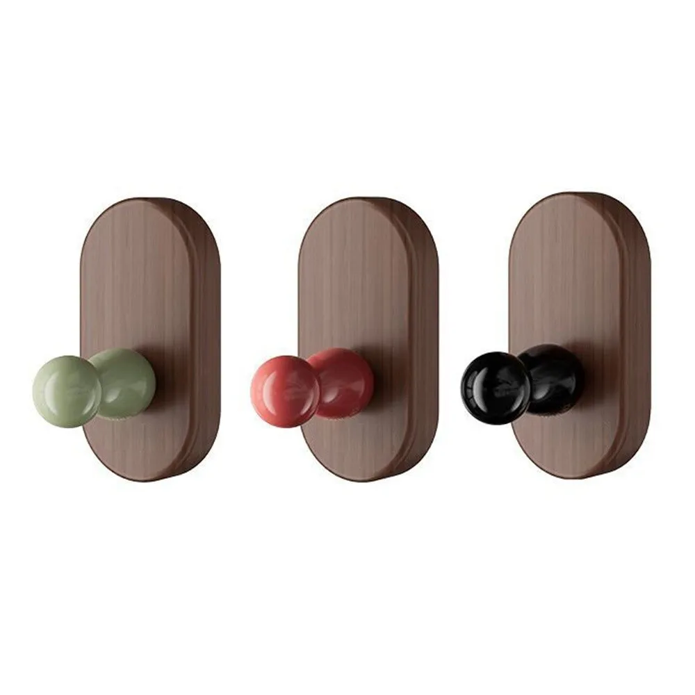 New Adhesive Towel Hook Space-Saving Punch-free Clothes Holder Wall-mounted Strong Load-bearing Wall Hooks Entryway