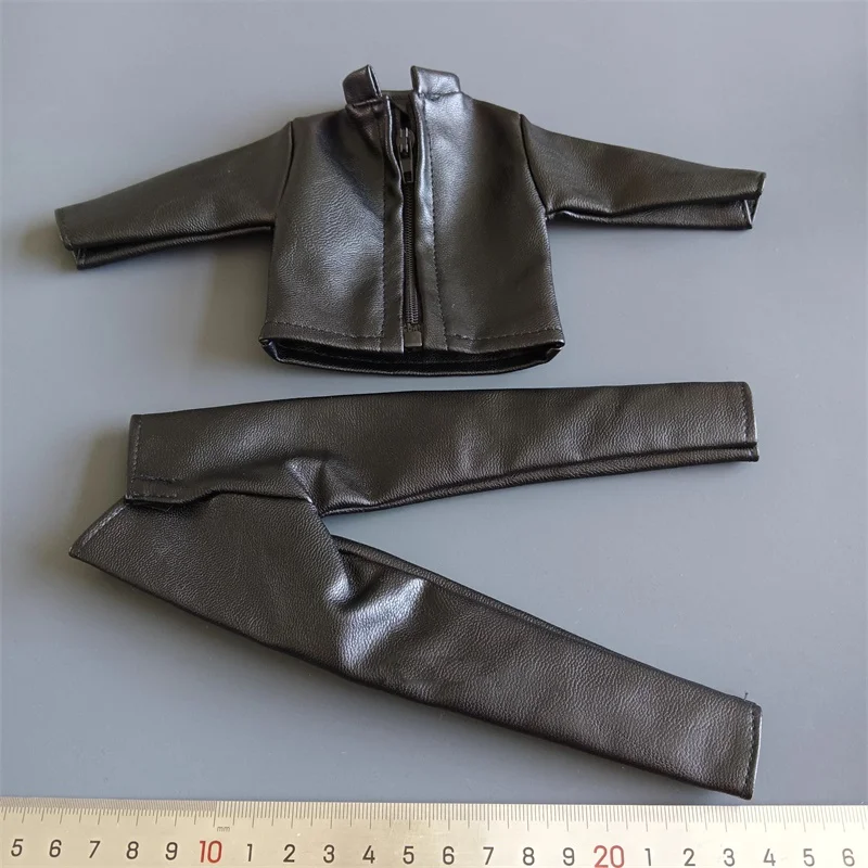 

1/6 Soldier Clothing Accessories Trend Leather Top Coat Pants Set Model Toy Fit 12'' Action Figure Body In Stock