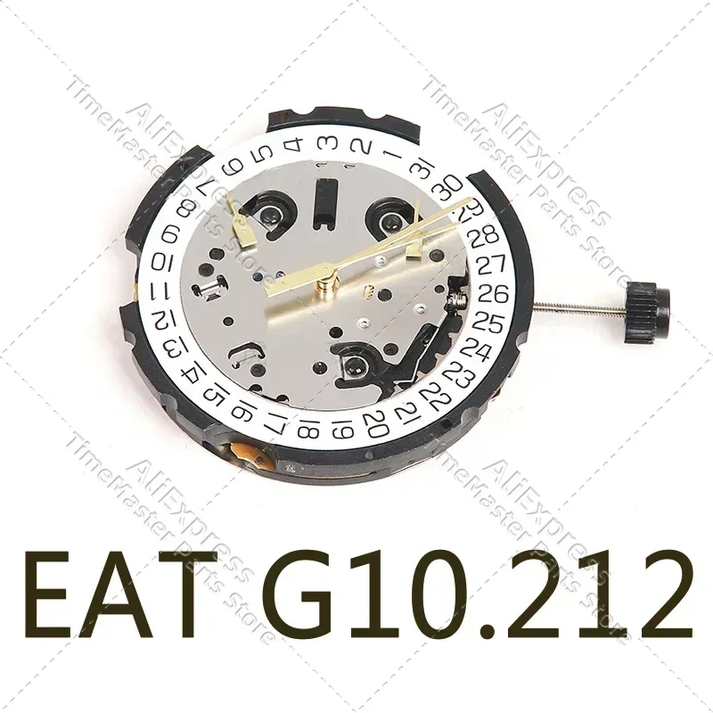 Swiss Original ETAG10.211 6-Hand 4-Word Calendar G10.212 Universal V8 Quartz Movement Watch Accessories