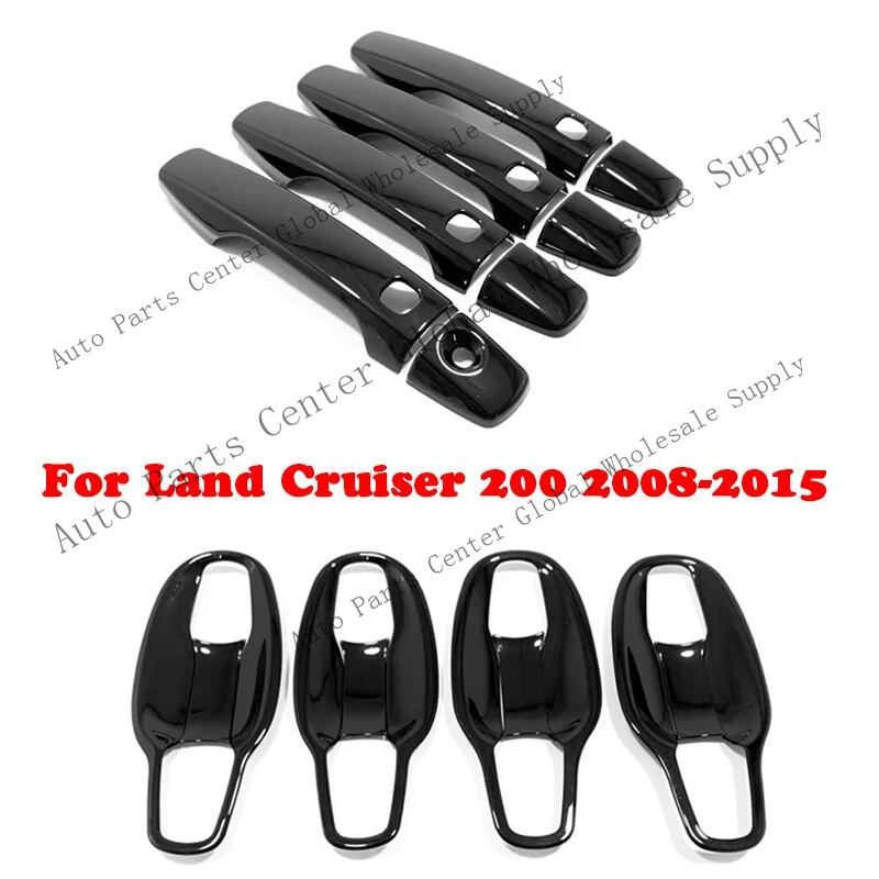 L+ For Toyota Land Cruiser 2008-2015 black Door Handle Bowl Molding Cover Trim