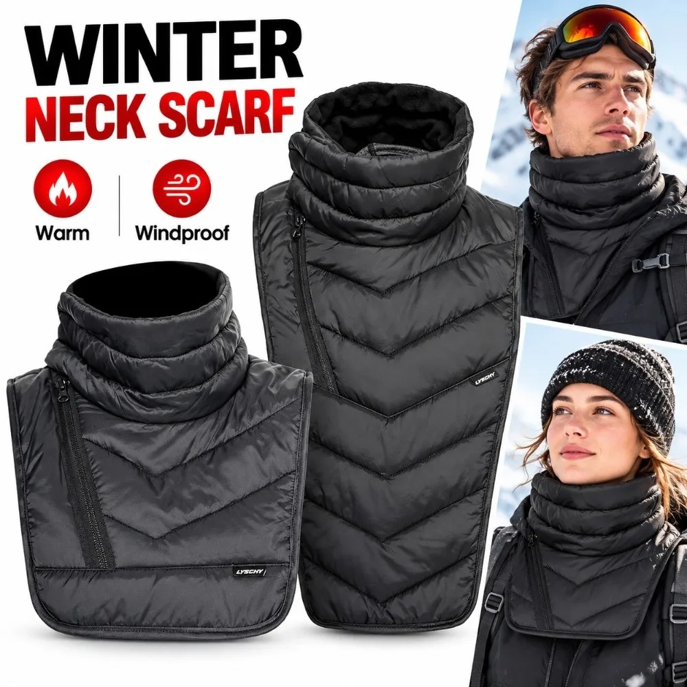 New Cotton Winter Neck Scarf Thermal Warm Neck Warmer Windproof Waterproof Motorcycle Scarf Cycling