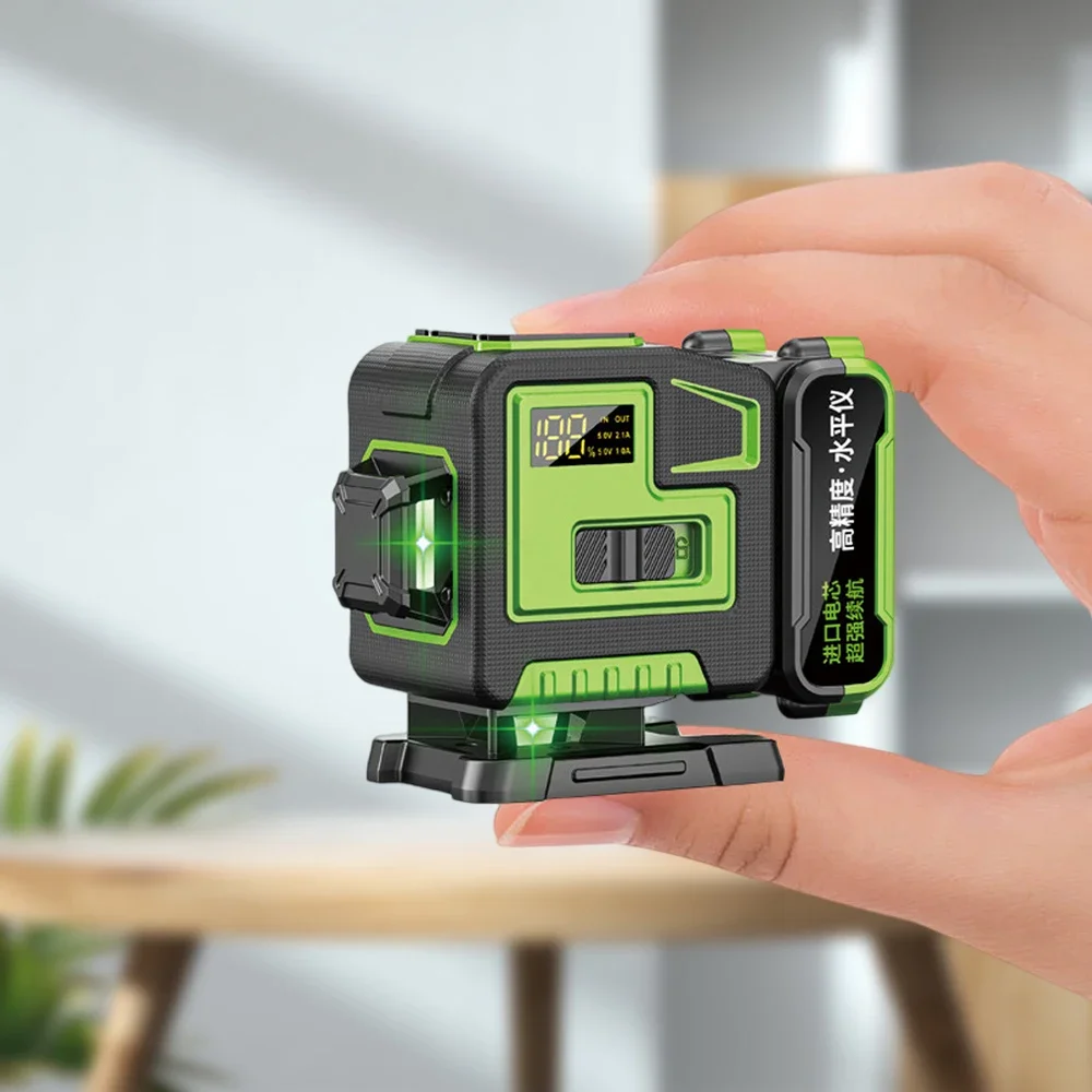 

16-line Mini Level Green Light Line Meter Automatic Leveling Laser Level Laying Floor Door and Window Installation Tools New
