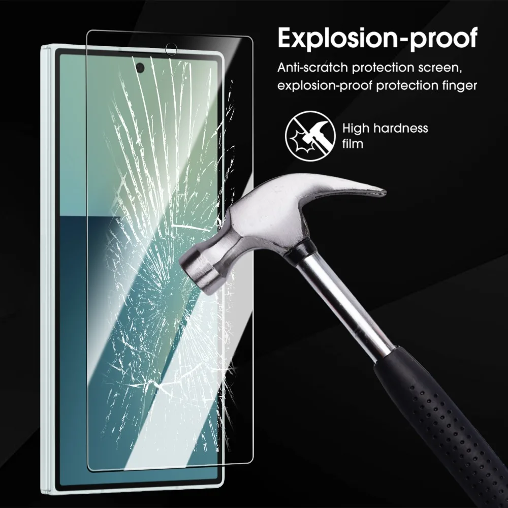 9H Tempered Glass Screen Protectors for Samsung Galaxy Z Fold 7 6 HD Clear Anti-scratch Protective Film for ZFold7 Zfold6 ZFold5