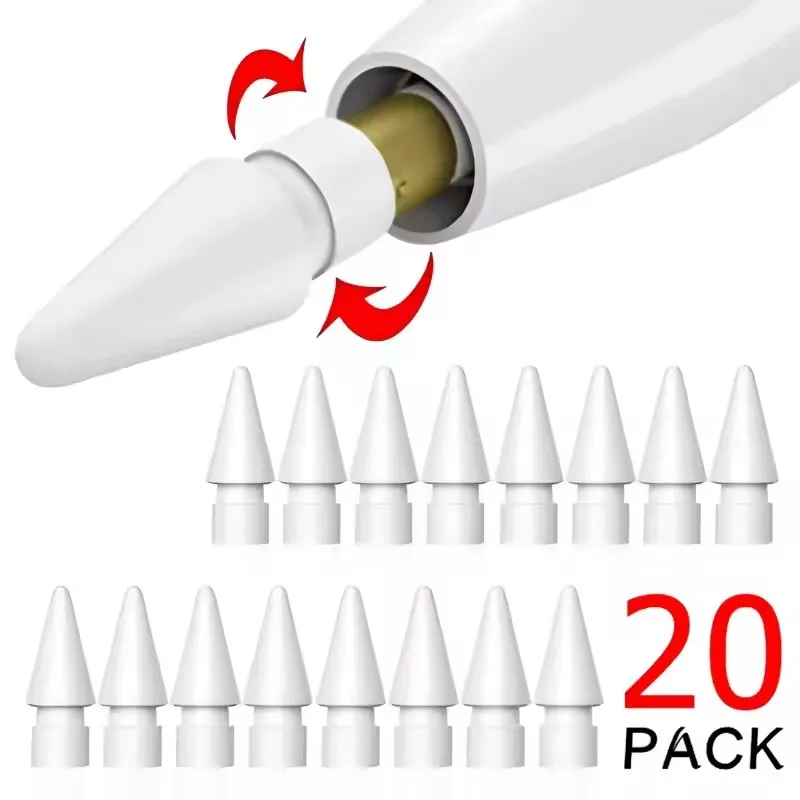 

Сменный наконечник карандаша для Apple Pencil 1-го 2-го поколения для IPencil Гладкое запасное наконечник для IPad Pro Pencil 1/2, стилус с тонкими наконечниками