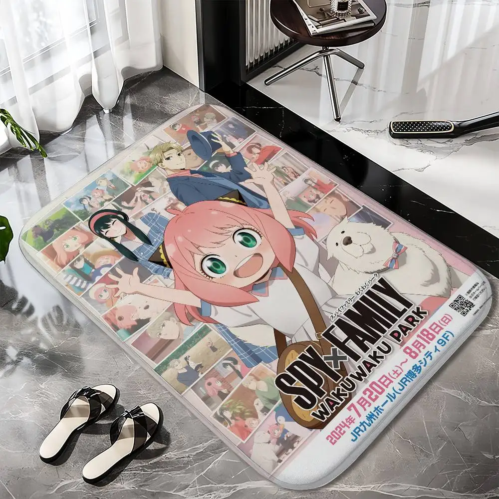 

SPY X FAMILYs Floor Mat Printed Large Carpets Room And Bedroom Carpets Bathroom Anti Slip Door MATS Small Carpets