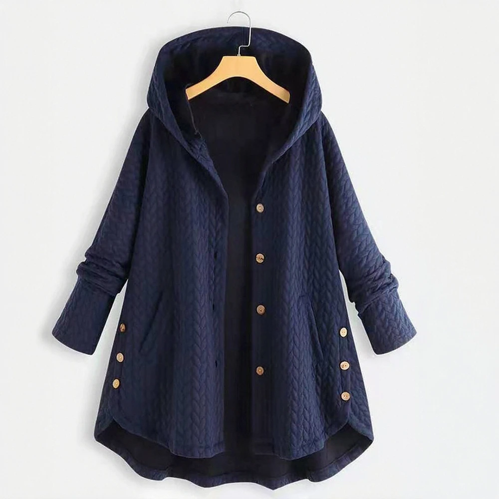 

Повседневная куртка с хлопковой подкладкой и длинными рукавами, стильная удобная женская верхняя одежда с прямыми рукавами, модная тенденция