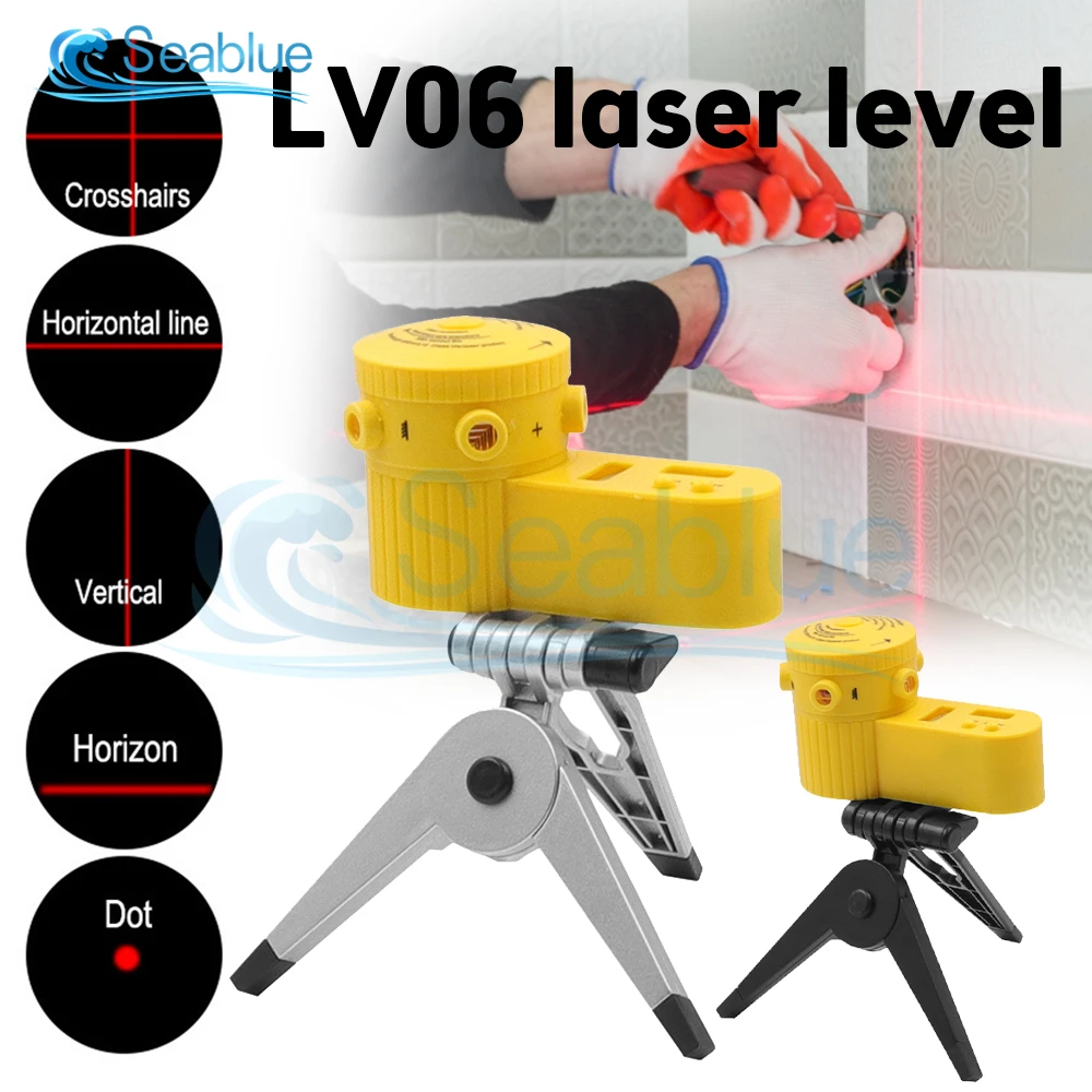 Multifunction Cross Line Laser Level Ertical Horizontal LV60 Equipment Measuring With Tripod laser trena Level Tools