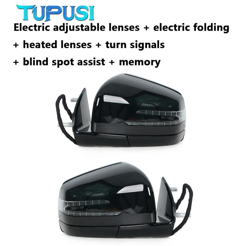 

1668100164 1668100264 Car Power Rear View Mirror Side Door Mirror Assembly Black For Mercedes Benz W164 X164 ML GL Cl 2005-2019