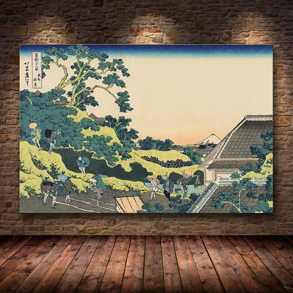 Katsushika Hokusai Great Wave Off Kanagawa  Canvas Posters Wall Art Prints Painting Decorative Pictures Living Room Decoration