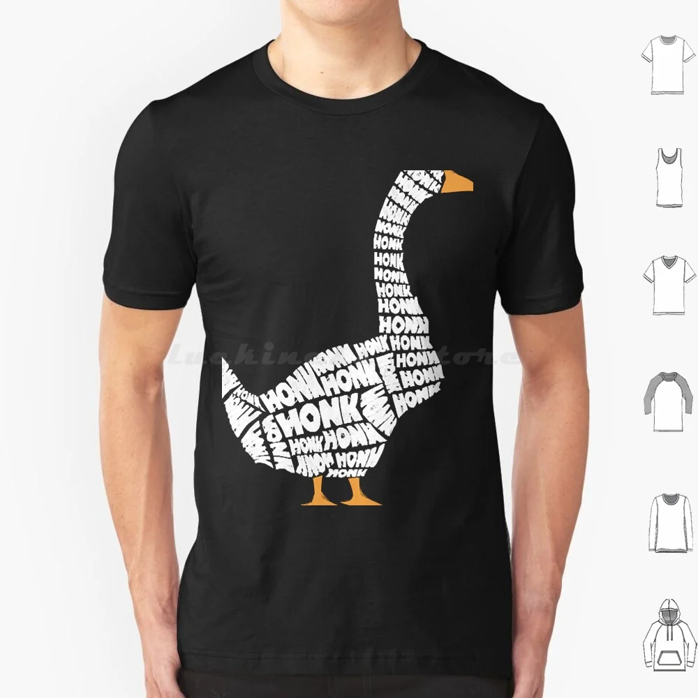 Honk! Honk! T Shirt Cotton Men Women DIY Print Goose Animal Duck Honk Humor Joke Meme Memes Saying Gooses