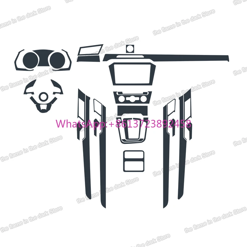 

Transparent TPU Car Interior Protective Film Gear HD Sticker for volkswagen vw passat Cc Arteon B8 2017-2020