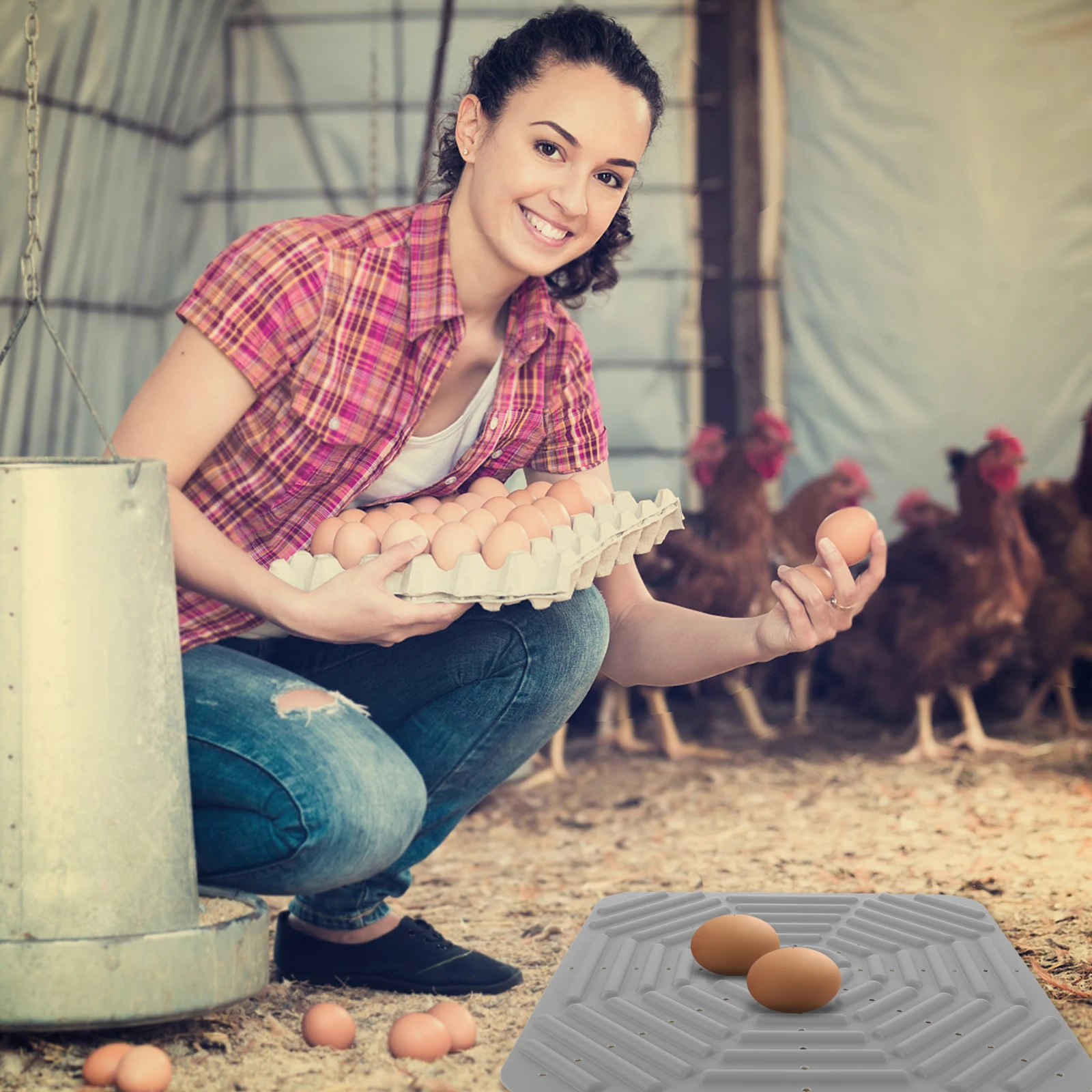 

Chicken Coop Protection Mat Nesting Mats for Washable Pads Silicone Liners Running